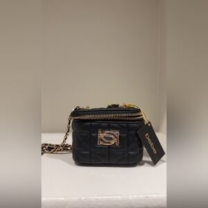 Mini BEBE quilted black crossbody bag NWT